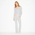 COTTON JERSEY FOLDOVER PANT | LIGHT HEATHER GREY