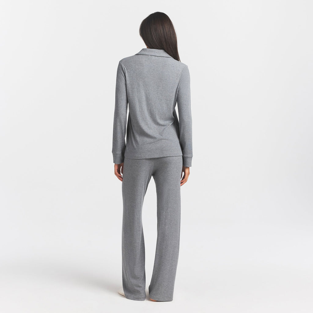 SOFT LOUNGE SLEEP SET | HEATHER GREY
