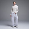 COTTON JERSEY LONG SLEEVE T-SHIRT | MARBLE