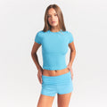 COTTON RIB T-SHIRT | WATER