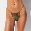 SIGNATURE SWIM STRING BIKINI BOTTOM | FOREST OMBRE SNAKE