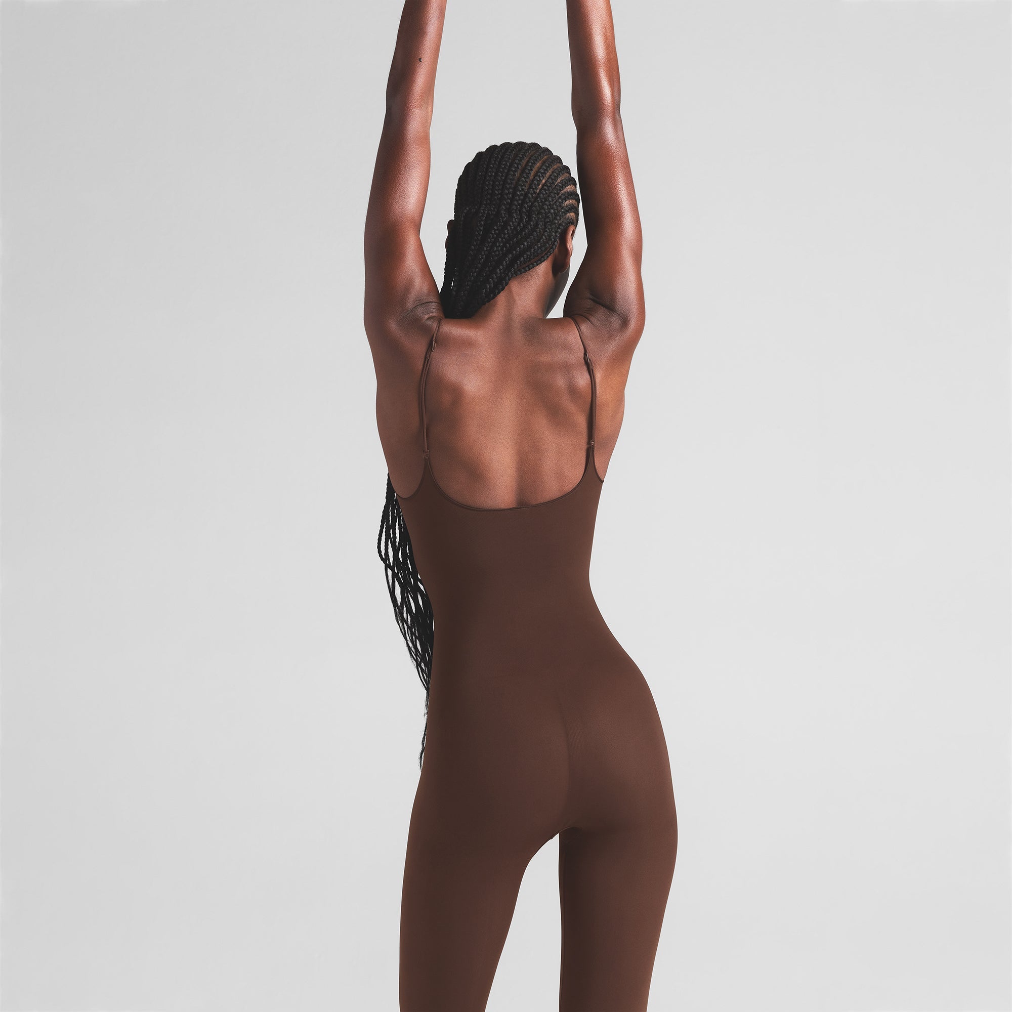 SHEER SEAMLESS CATSUIT | COCOA
