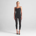 SHEER SEAMLESS CATSUIT | ONYX