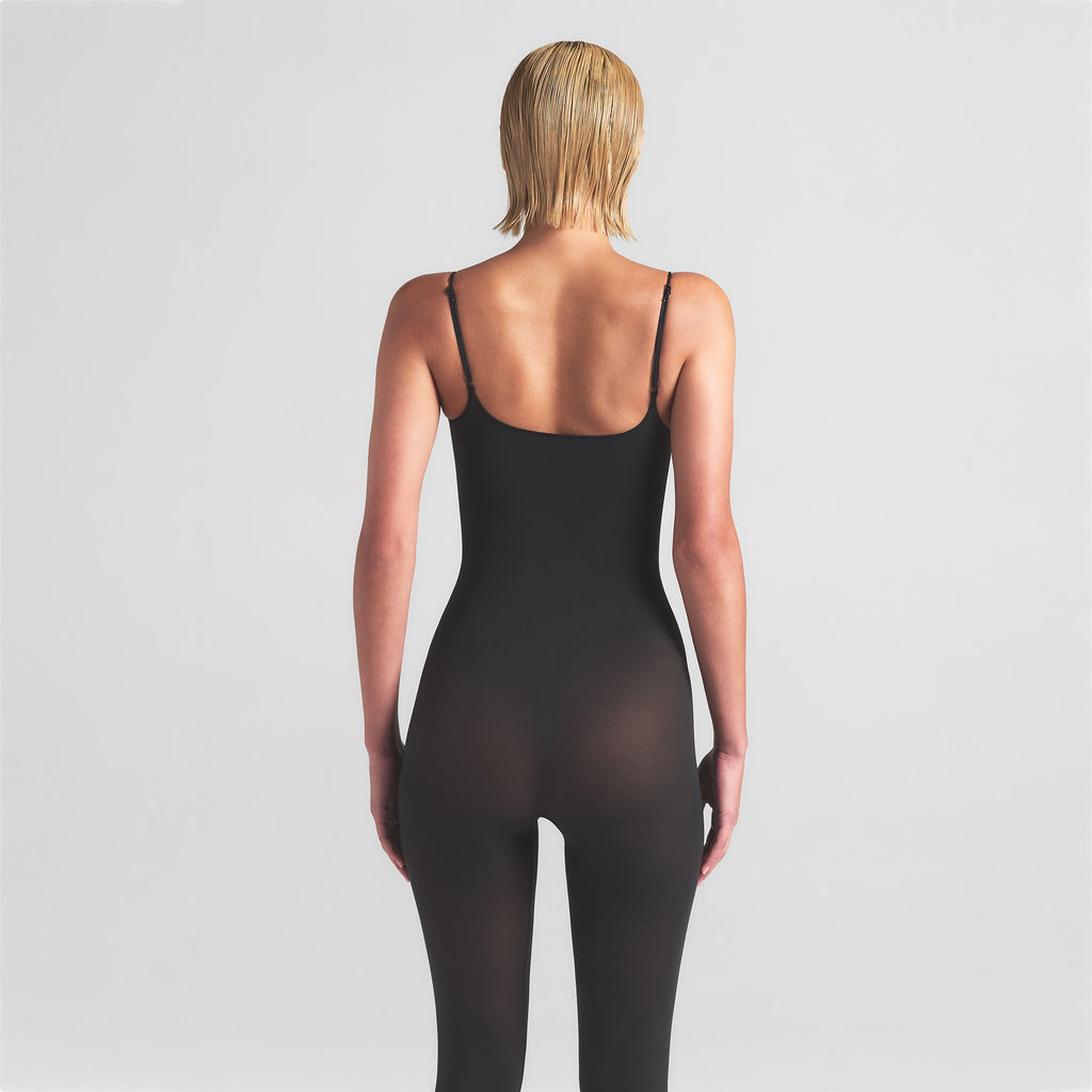 SHEER SEAMLESS CATSUIT | ONYX