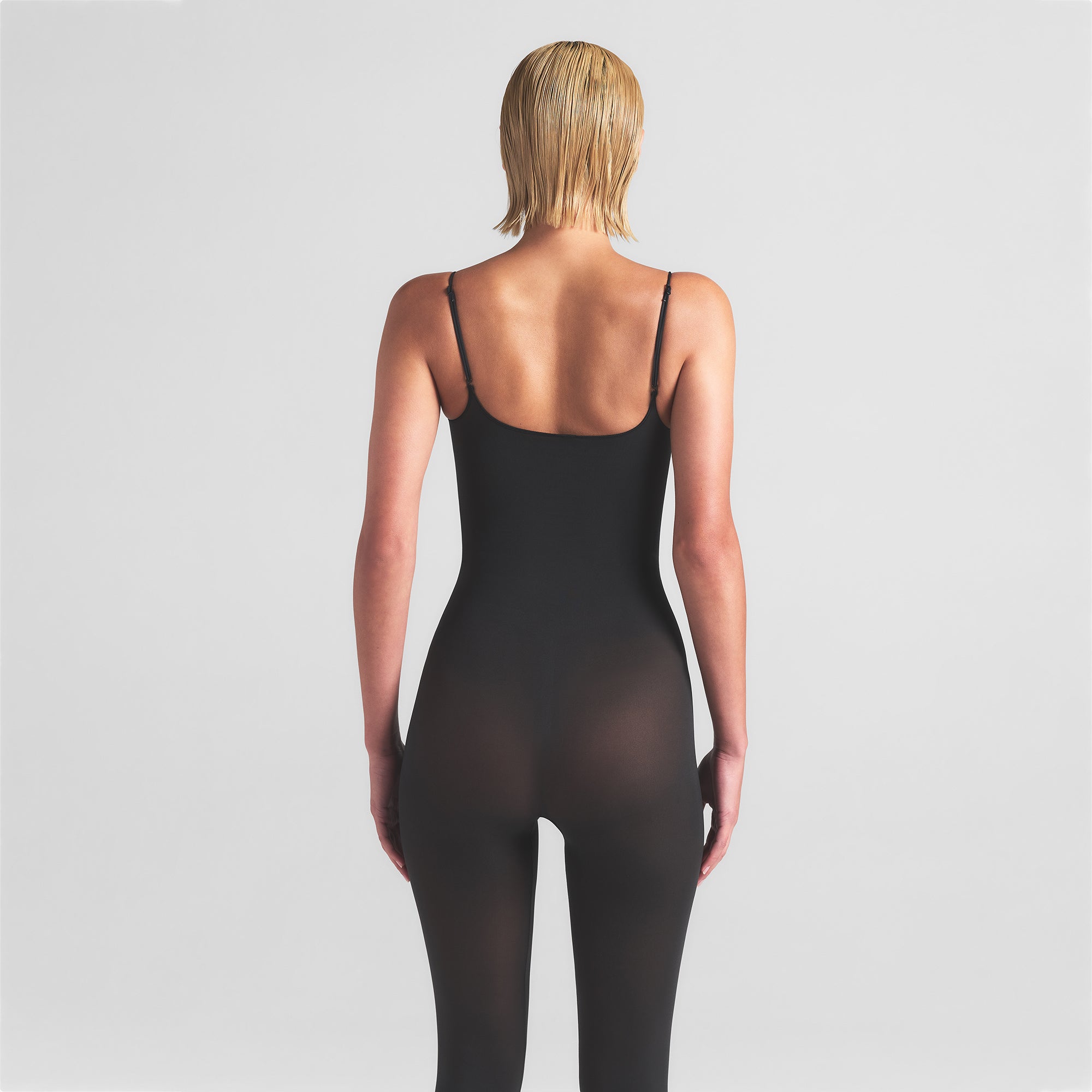 SHEER SEAMLESS CATSUIT | ONYX