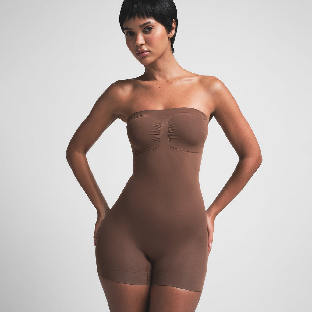 SEAMLESS SCULPT STRAPLESS SHORTIE BODYSUIT | JASPER