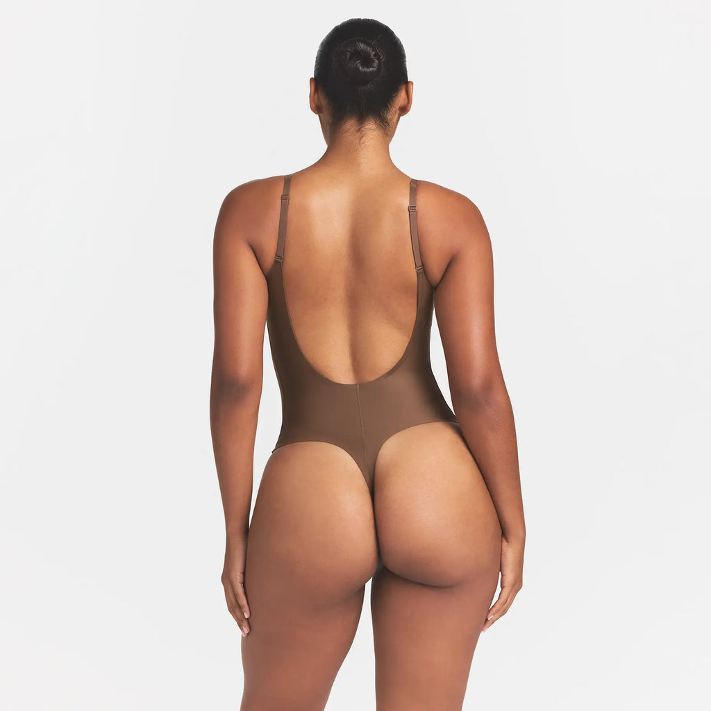 SKIMS BODY SCOOP LOW BACK THONG BODYSUIT | JASPER
