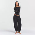 VOILE SLEEP BALLOON PANT | ONYX