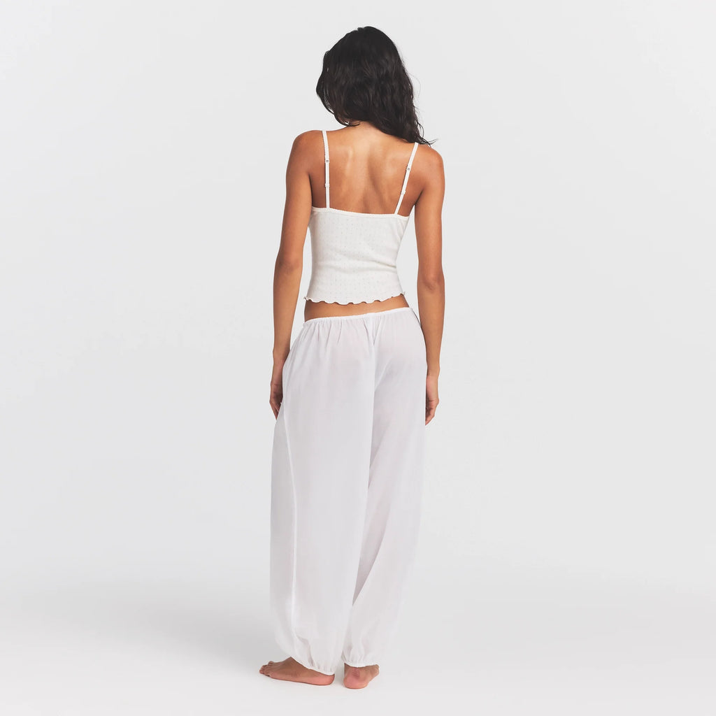 VOILE SLEEP BALLOON PANT | SNOW