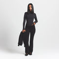 COTTON FLEECE SLIM PANT | ONYX