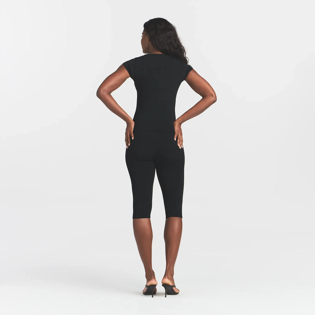 REFINED KNIT CAPRI | OBSIDIAN