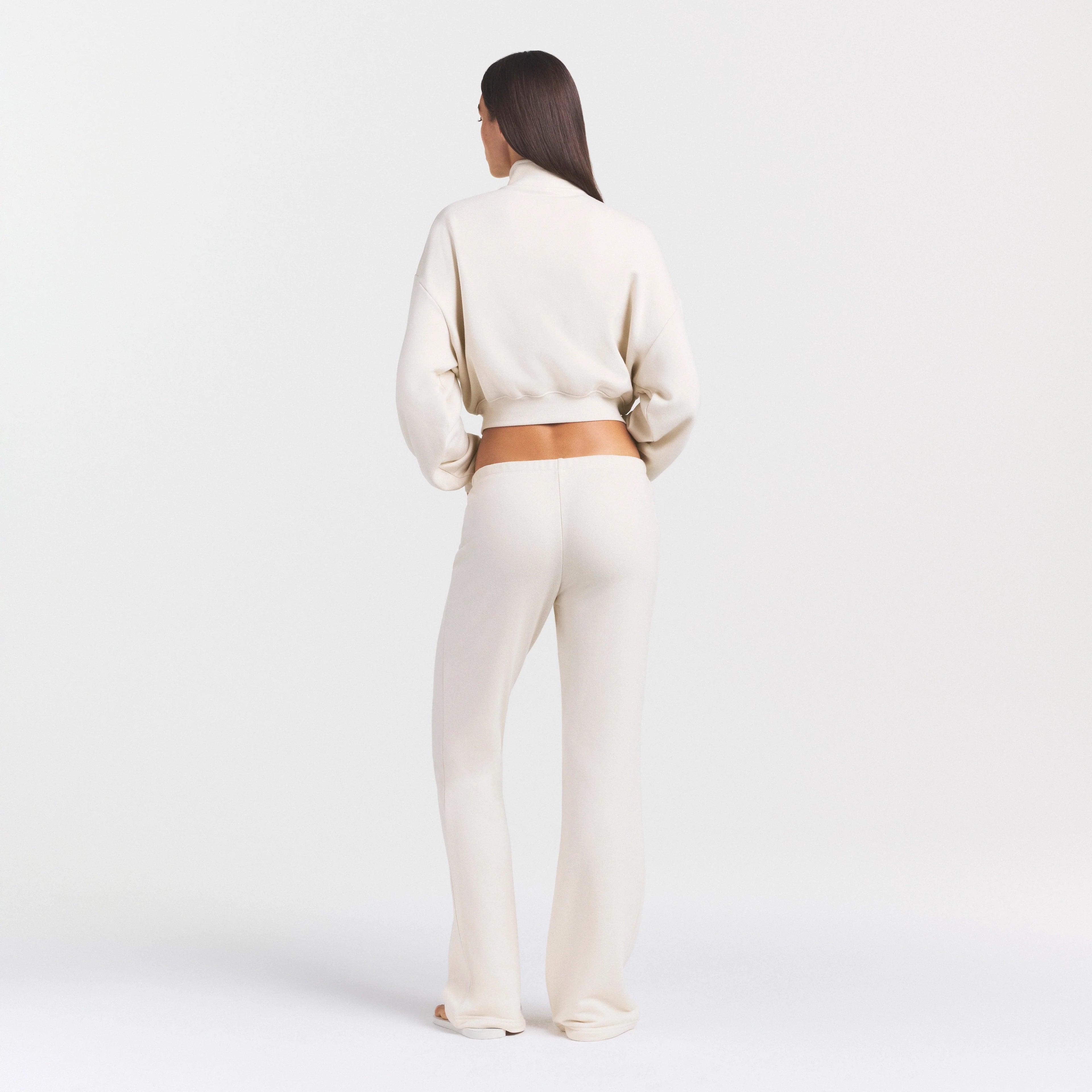 DRAPEY FRENCH TERRY STRAIGHT LEG PANT | BUFF