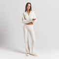 SWEATER KNITS FOLDOVER PANT | IVORY
