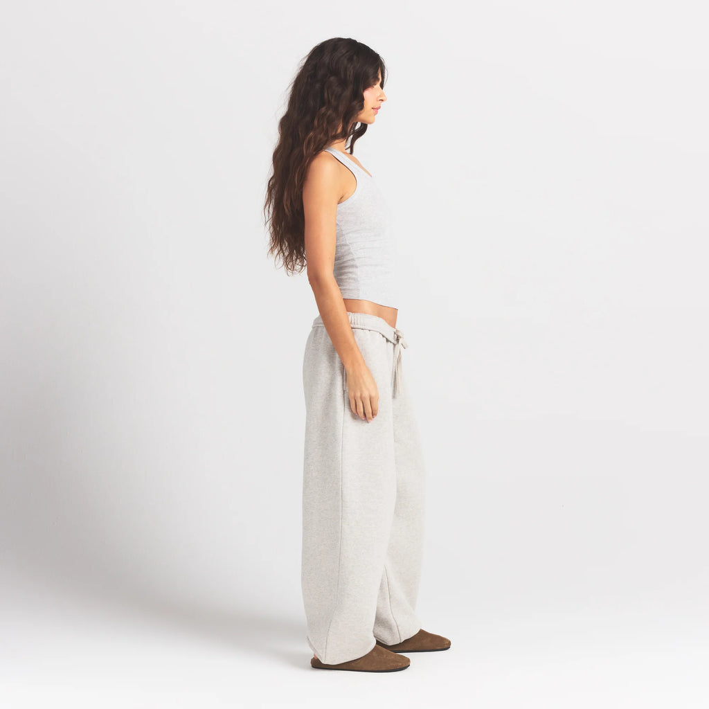 HEAVYWEIGHT FLEECE OVERSIZED JOGGER | HEATHER GREY