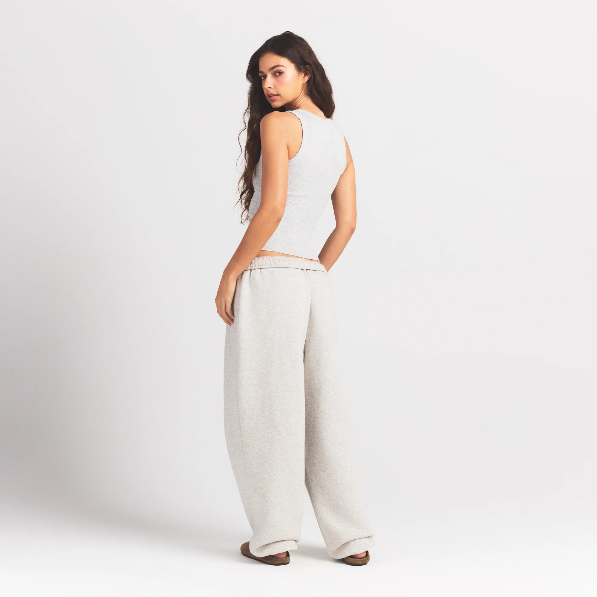 HEAVYWEIGHT FLEECE OVERSIZED JOGGER | HEATHER GREY