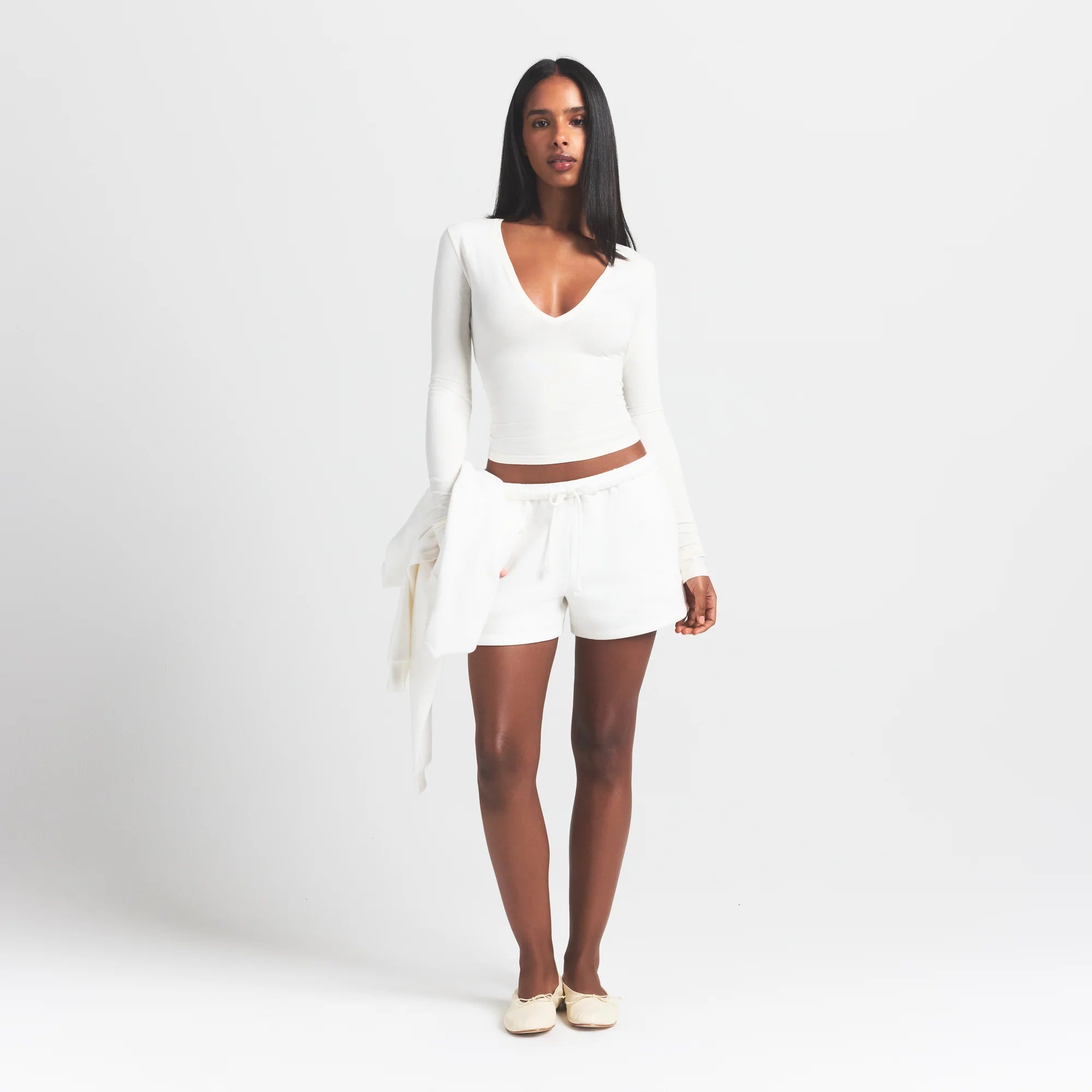 COTTON FLEECE CLASSIC SHORT | MARBLE