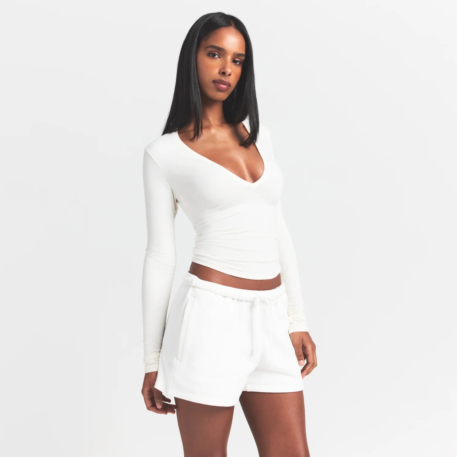 COTTON FLEECE CLASSIC SHORT | MARBLE