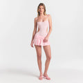 COTTON JERSEY FOLDOVER MINI SKORT | CHERRY BLOSSOM