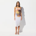 COTTON COVER-UPS TUBE DRESS | AIRBRUSH BEACH SCENE