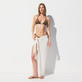 COTTON COVER-UPS TIE SARONG | EGRET