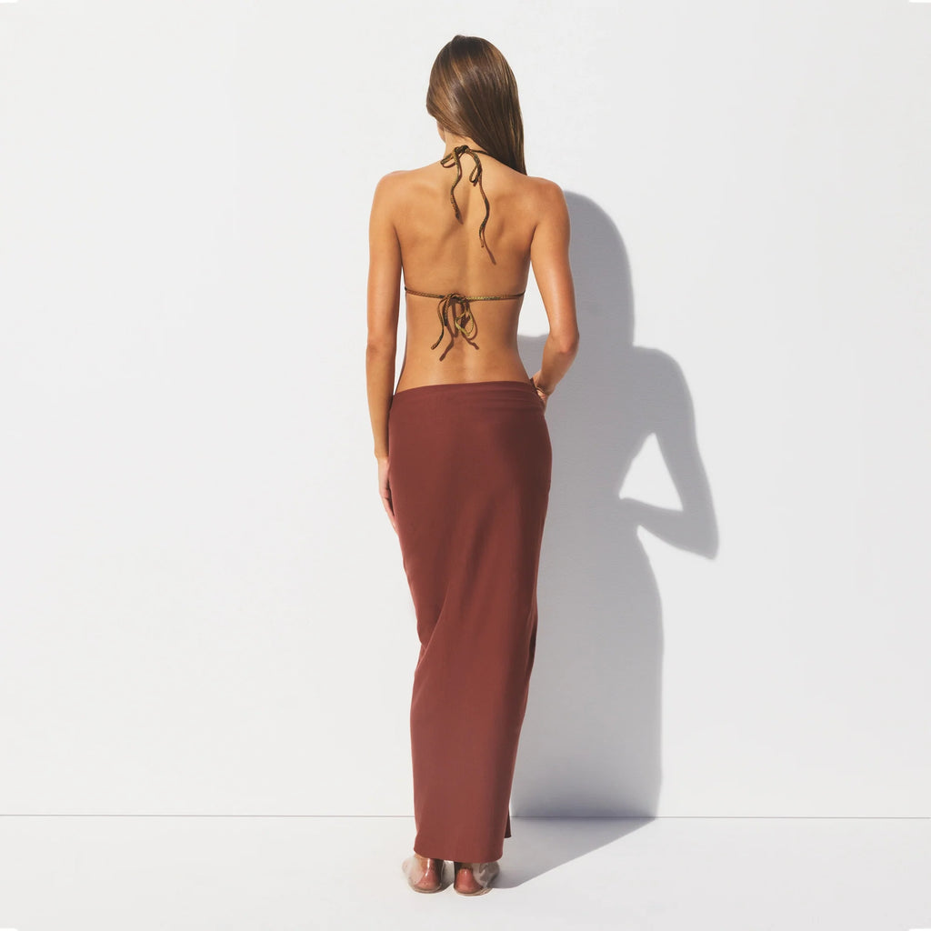 COTTON COVER-UPS TIE SARONG | HENNA
