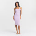 COTTON RIB TANK MIDI DRESS | SUGAR PLUM