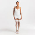 LACE SHAPEWEAR MINI SLIP DRESS | IVORY