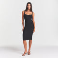 SKIMS BODY MIDI DRESS | ONYX