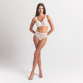STRETCH LACE UNLINED FULL COVERAGE BRA | IVORY CHERRY PRINT
