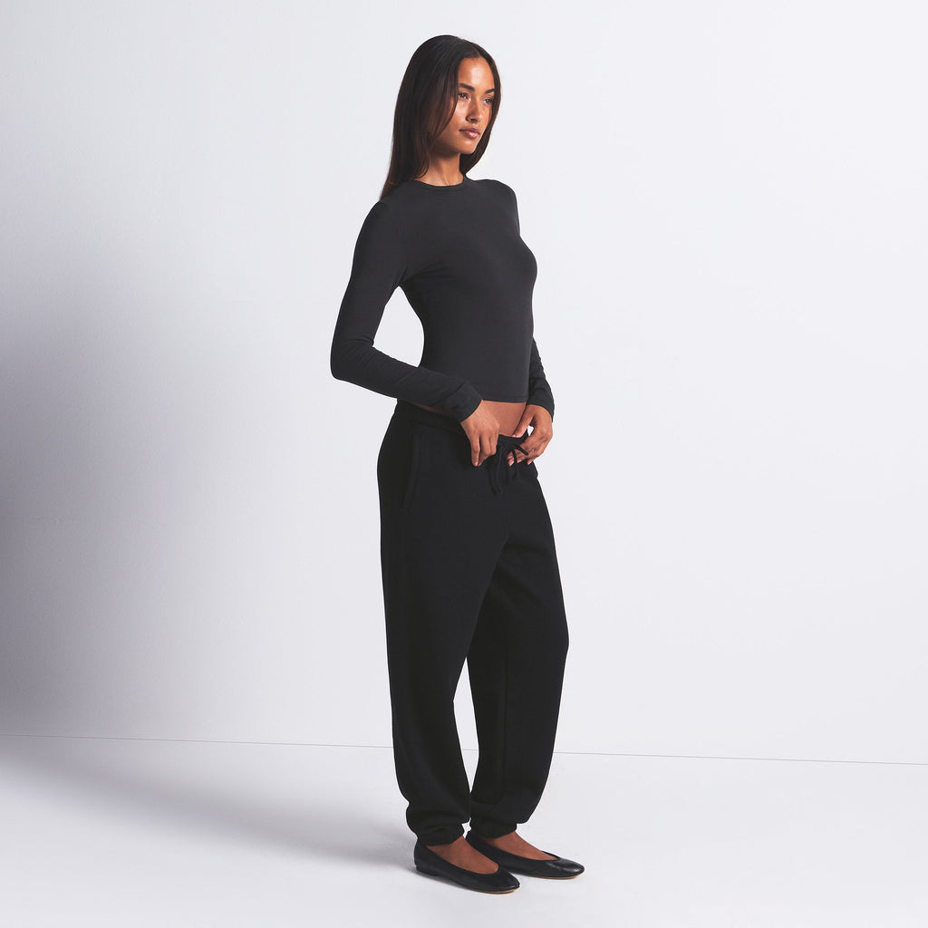 COTTON FLEECE CLASSIC JOGGER | ONYX