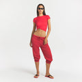 COTTON FLEECE CLASSIC JOGGER | WASHED RED
