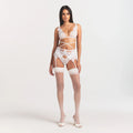 SKIMS LACE GARTER SKIRT | SNOW