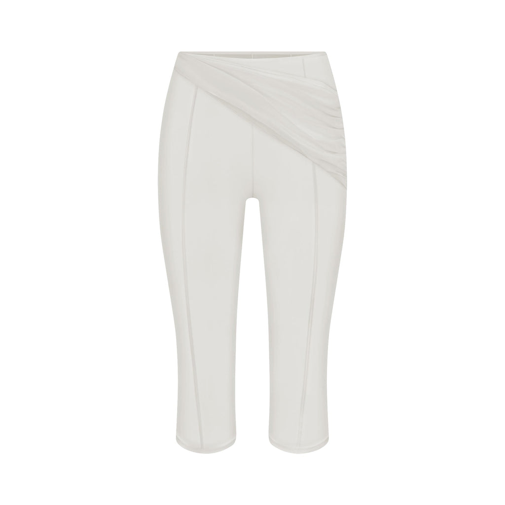ULTRA FINE MESH DRAPED CAPRI | IVORY