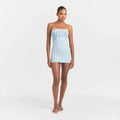 COTTON JERSEY MINI TUBE DRESS | OPAL MALIBU