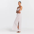 VOILE SLEEP LONG DRESS | LIGHT LILAC