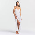 VOILE SLEEP LONG DRESS | SNOW