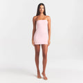 COTTON JERSEY MINI TUBE DRESS | CHERRY BLOSSOM