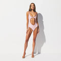 SIGNATURE SWIM CUT OUT ONE PIECE | CHERRY BLOSSOM CONTRAST