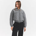 NEOPRENE OUTERWEAR REVERSIBLE BOMBER JACKET | DARK HEATHER GREY
