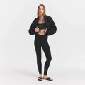 NEOPRENE OUTERWEAR REVERSIBLE BOMBER JACKET | OBSIDIAN