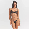 INVISIBLE PLUNGE BRA | OBSIDIAN