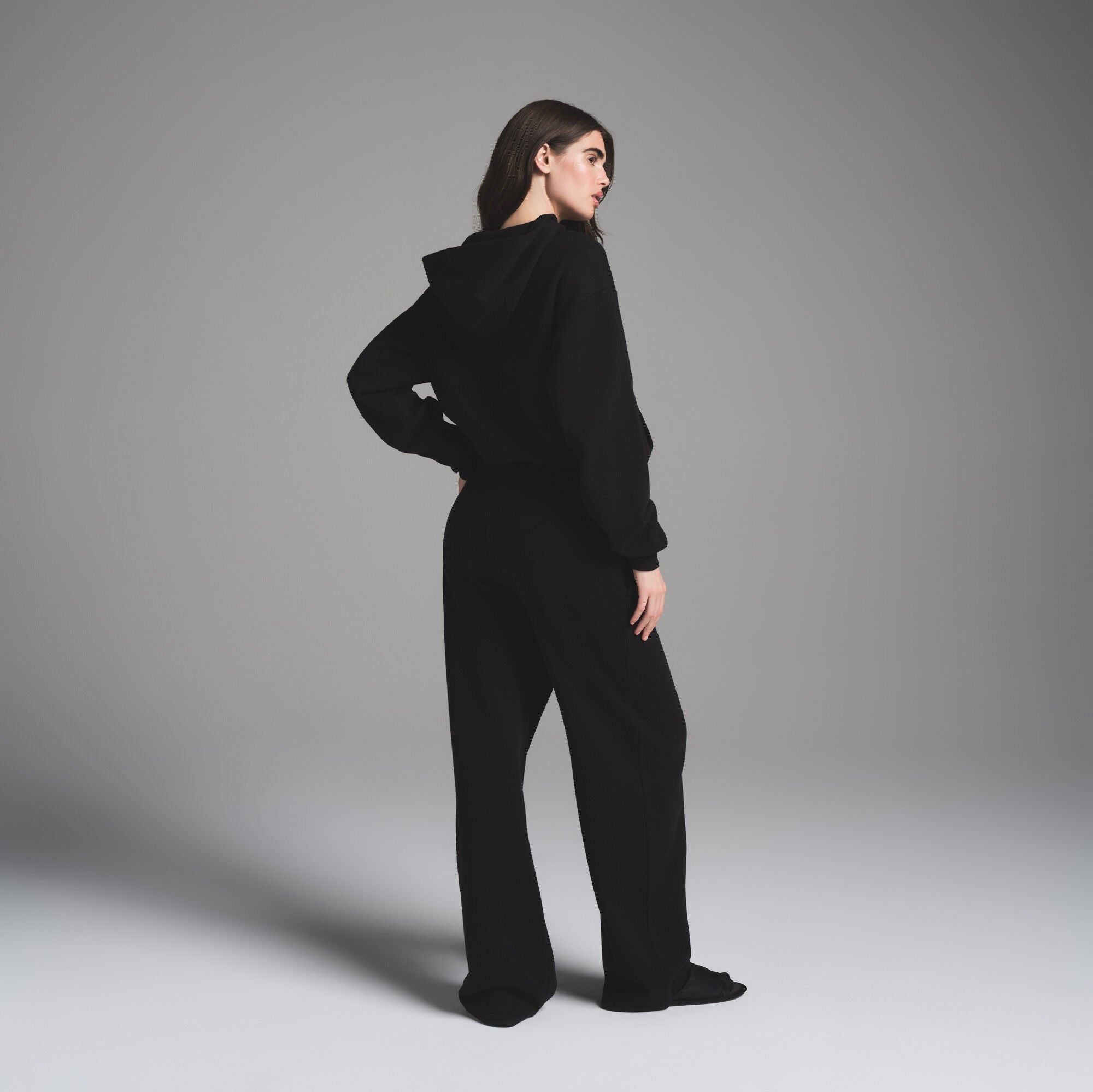 COTTON FLEECE CLASSIC HOODIE | ONYX