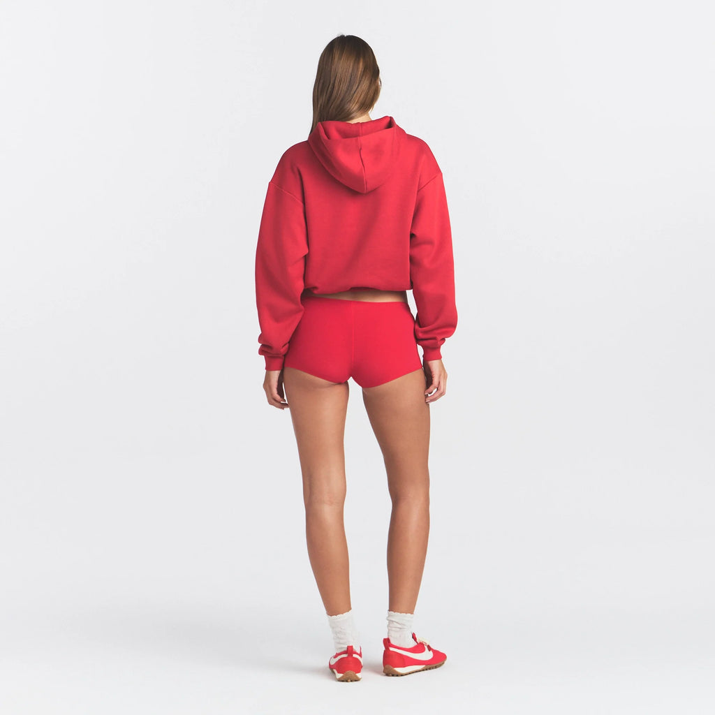 COTTON FLEECE CLASSIC HOODIE | WASHED RED
