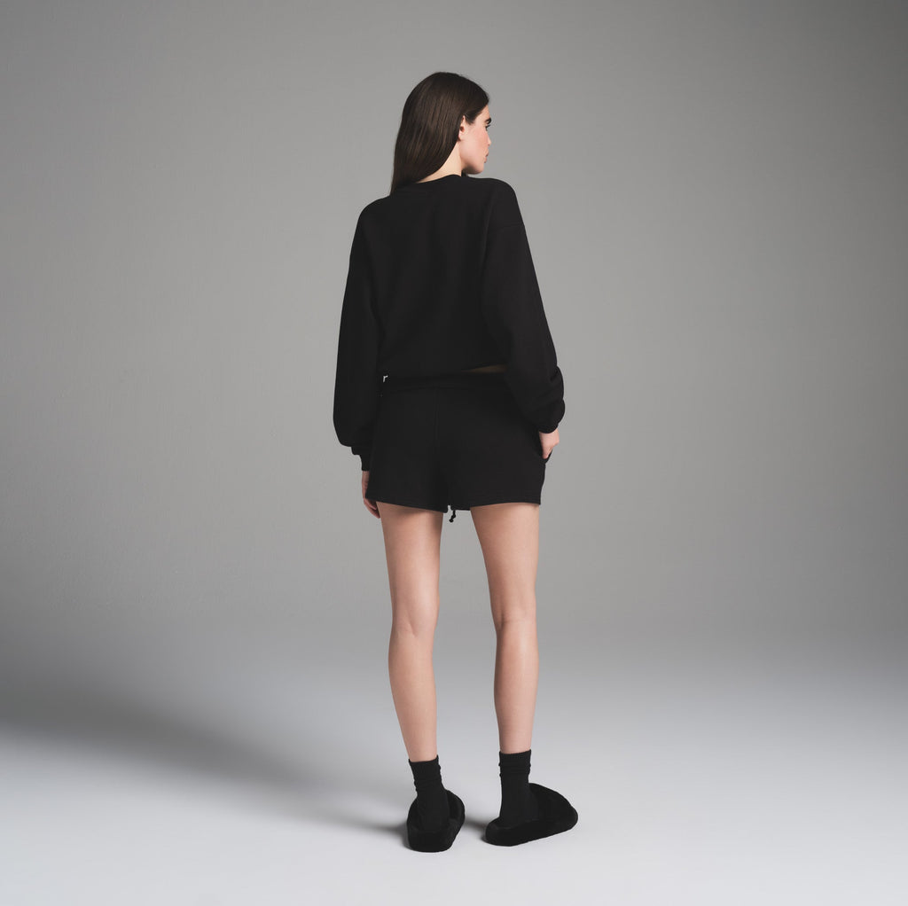 COTTON FLEECE CLASSIC CREWNECK | ONYX