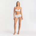FITS EVERYBODY LACE BOY SHORT | SLATE PIN DOT PRINT