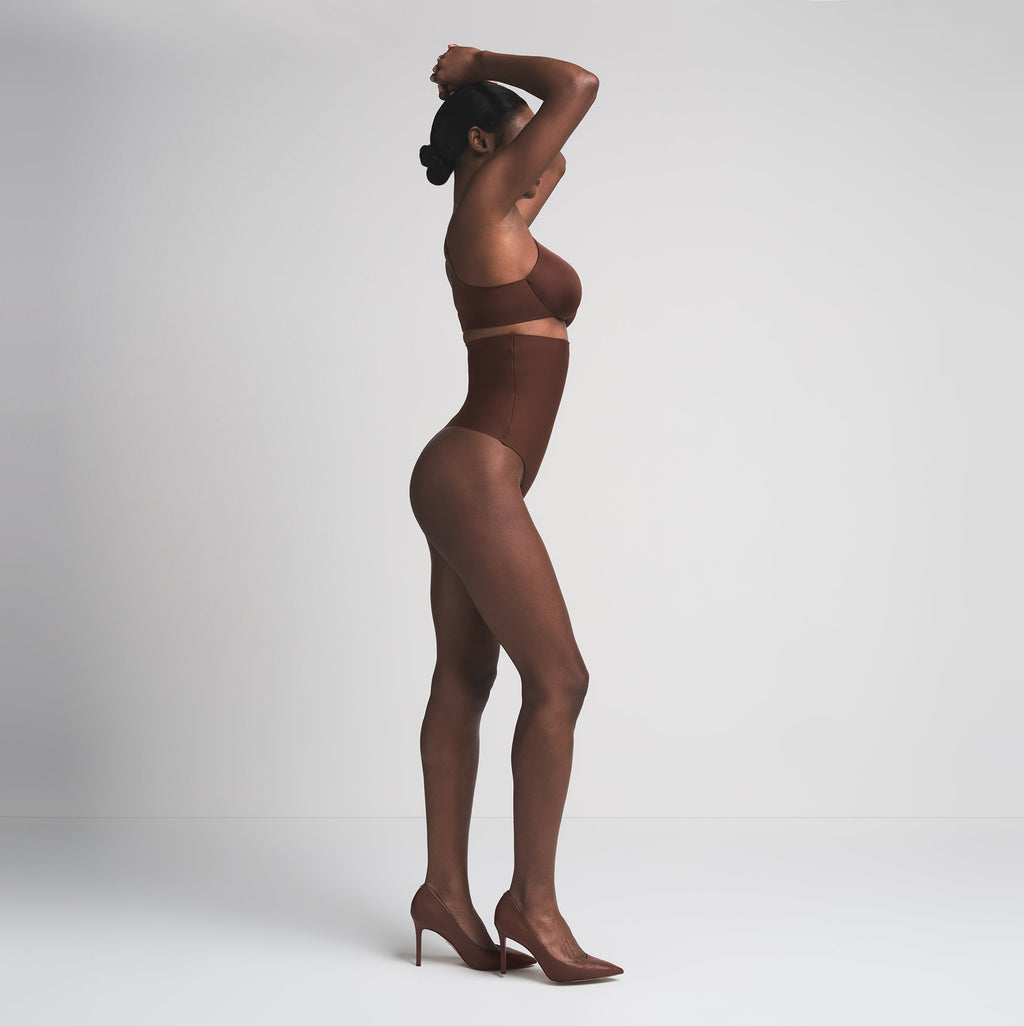 SKIMS BODY CORE SCULPT HIGH-WAISTED THONG | COCOA
