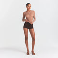 THE ESSENTIAL COLLECTION HIGH-WAISTED HOT SHORT | ESPRESSO