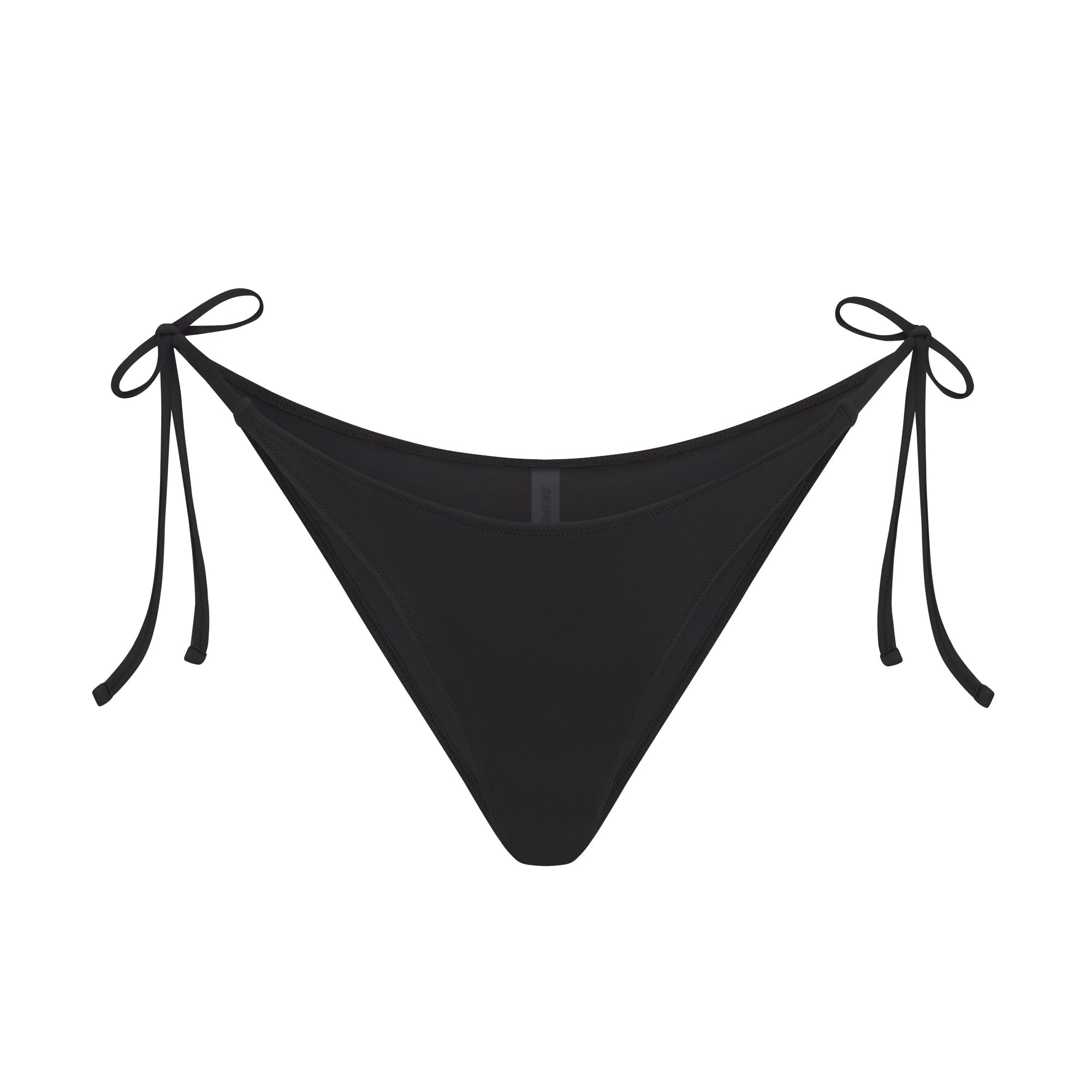 SIGNATURE SWIM DIPPED TIE BIKINI BOTTOM | ONYX