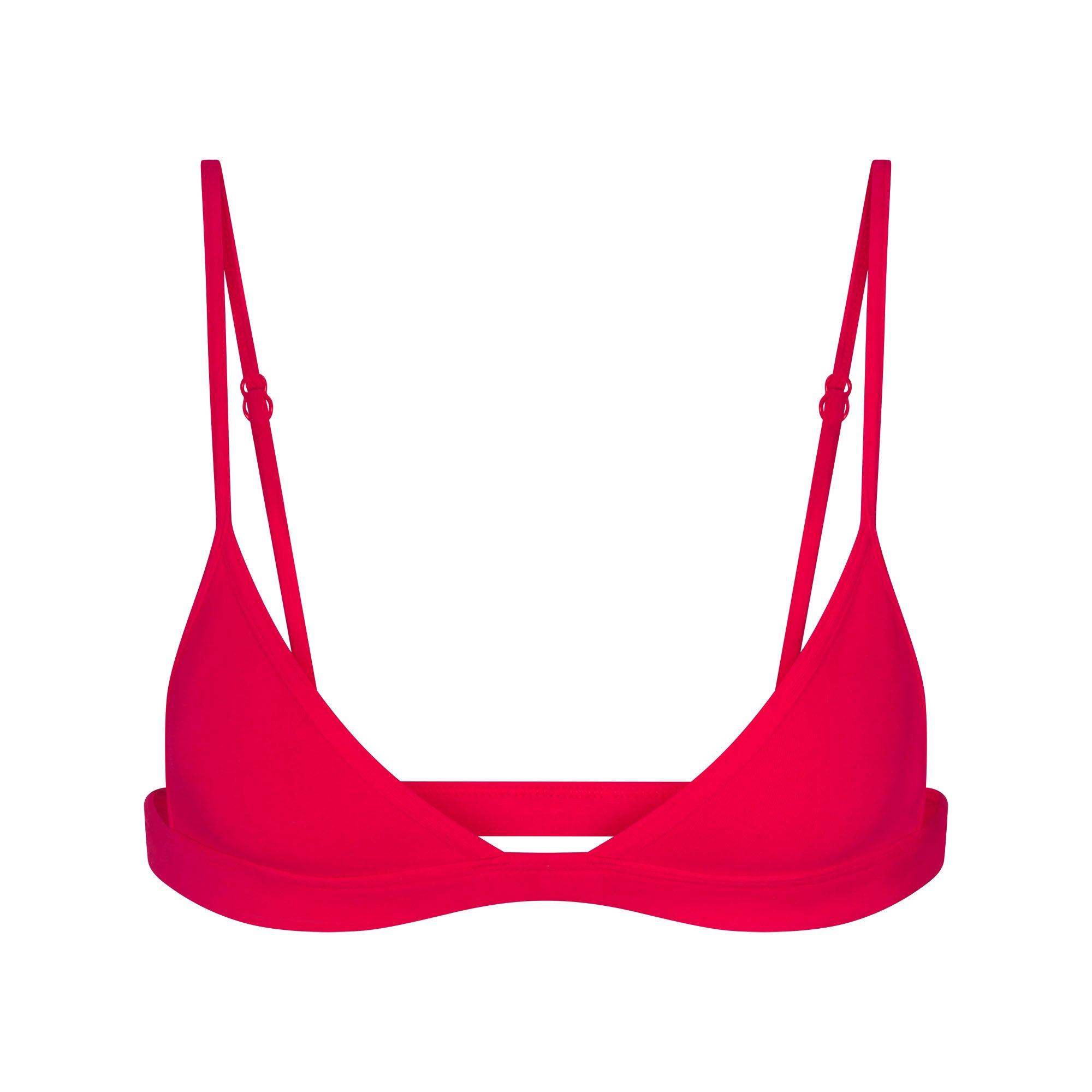 EVERYDAY COTTON TRIANGLE BRALETTE | CARMINE