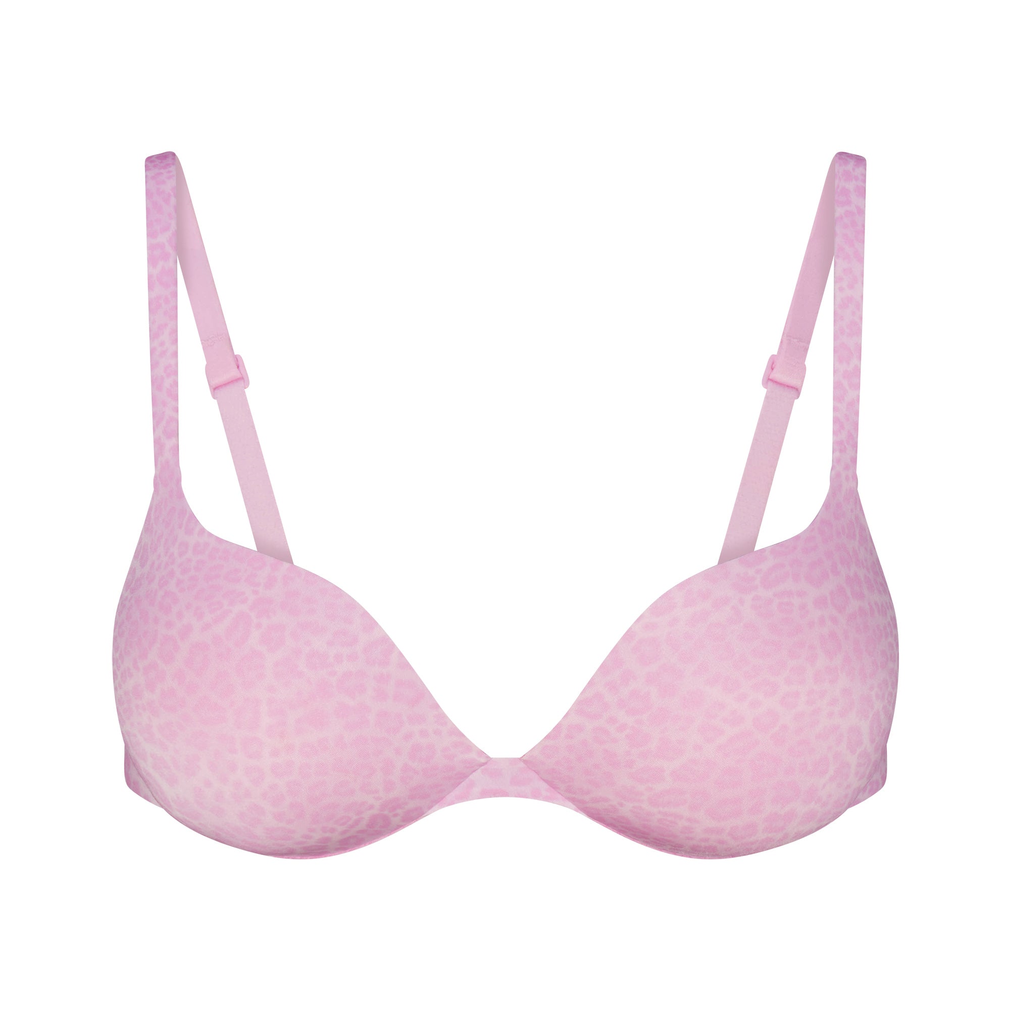 SKIMS ULTIMATE TEARDROP PUSH-UP BRA | BUBBLE GUM LEOPARD PRINT